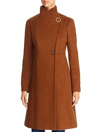 calvin klein women's wool blend coat