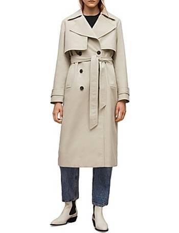 allsaints brooke trench coat