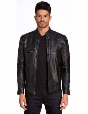 jared lang leather quilted moto jacket